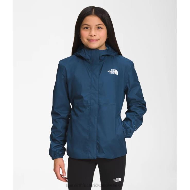 HLH085971 tienisté modré The North Face dievčenská bunda do dažďa Antora