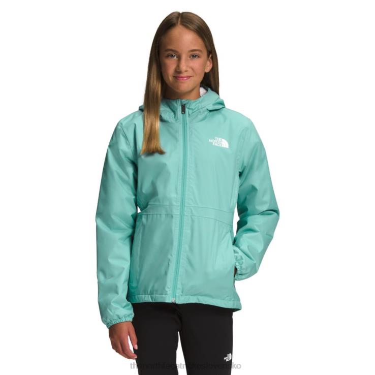 HLH085995 wasabi The North Face dievčenská teplá bunda do dažďa