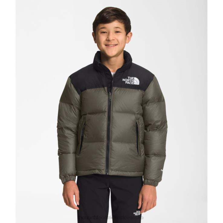 HLH086015 nová taupe zelená The North Face tínedžerská retro bunda z roku 1996