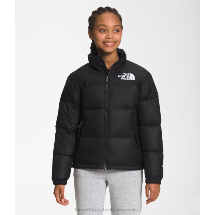 HLH086019 čierna The North Face tínedžerská retro bunda z roku 1996