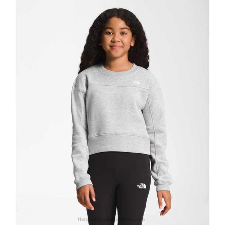HLH086269 sivá The North Face dievčenská táborová fleecová posádka
