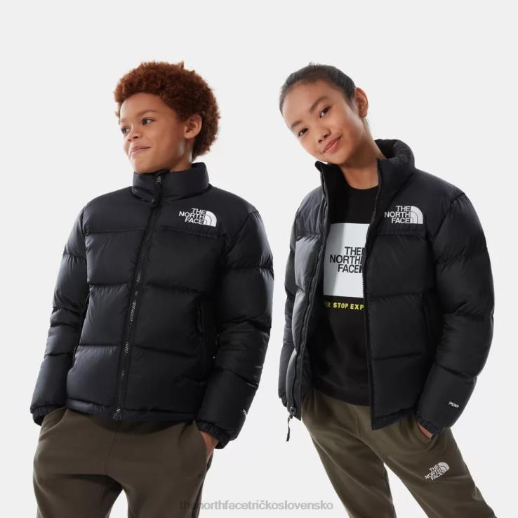 HLH08674 čierna The North Face tínedžerská retro bunda z roku 1996