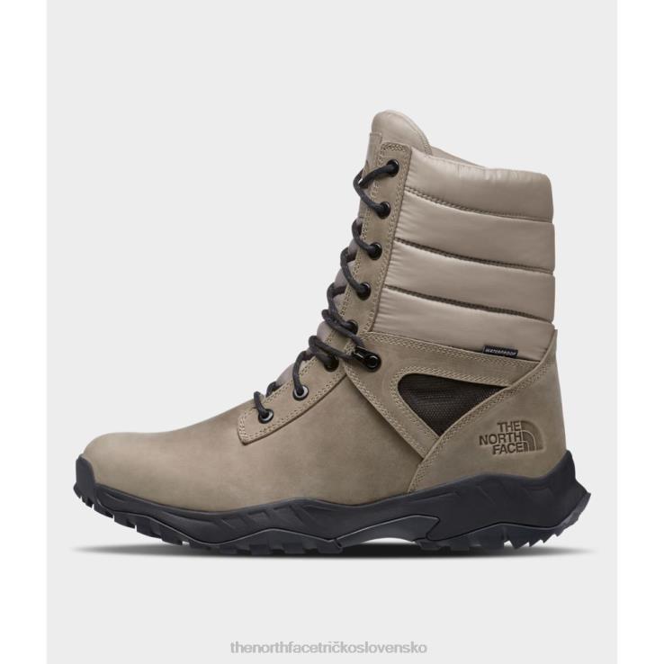 HLH083475 ľan-čierna The North Face ľanové čierne pánske termoguľové čižmy na zips