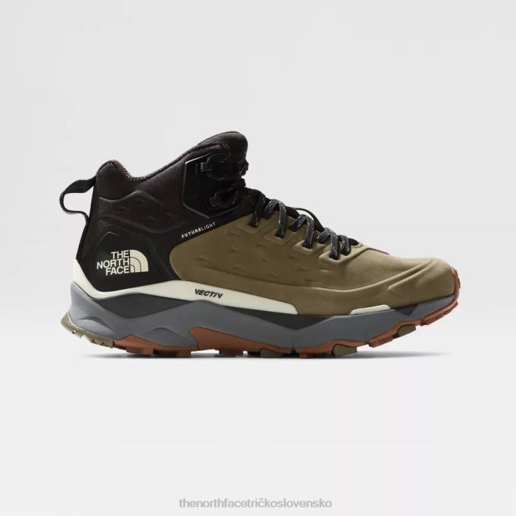 HLH081018 vojenská oliva The North Face pánska vectiv futurelight exploris kožená turistická obuv