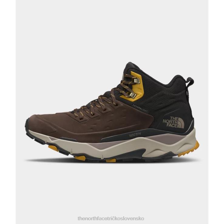 HLH084024 sýto hnedá The North Face pánske vectiv exploris mid futurelight kožené čižmy