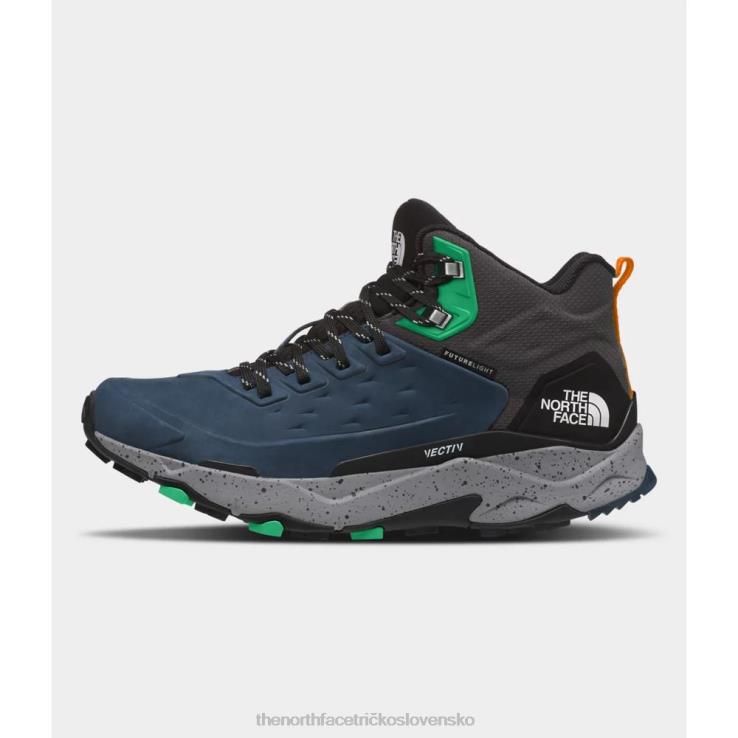 HLH084029 modro-čierna The North Face pánske vectiv exploris mid futurelight kožené čižmy modrá čierna