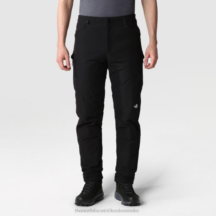 HLH082114 čierna The North Face pánske zimné prieskumné bežné nohavice so zúženým nákladom