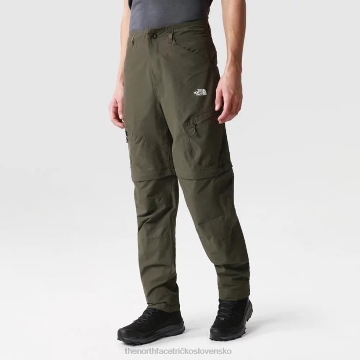 HLH082115 nová taupe zelená The North Face pánske kabrioletové bežné zúžené nohavice