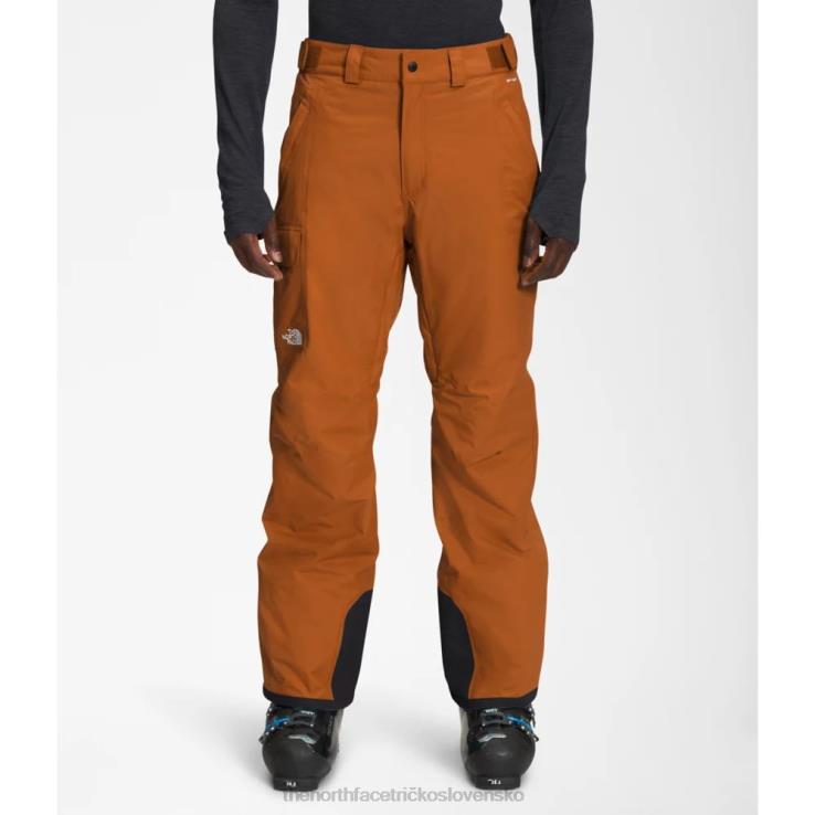 HLH083883 kožená hnedá The North Face pánske zateplené nohavice slobody