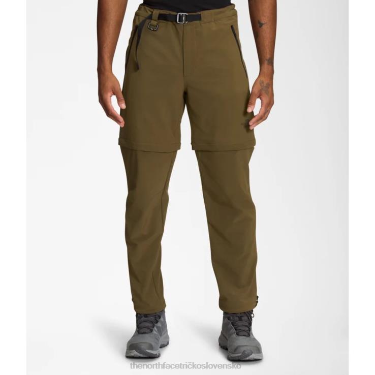 HLH086048 vojenská oliva The North Face pánske konvertibilné nohavice paramount pro
