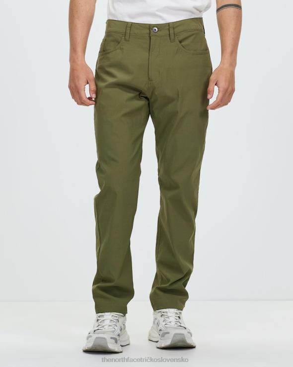 HLH087077 olivovo zelená The North Face sprg 5 vreckové nohavice