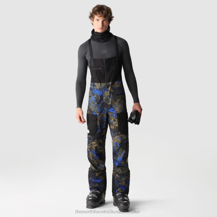 HLH082311 olivový vrchol The North Face pánske vrchné verbier futurelight nohavice s podbradníkom
