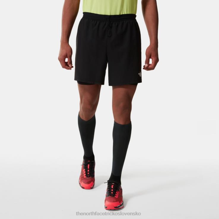 HLH081301 čierna The North Face pánske šortky s východom slnka 2v1