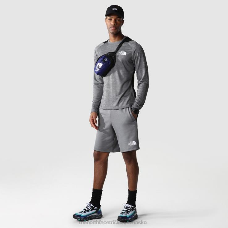 HLH082168 sivá The North Face pánske tréningové flísové šortky
