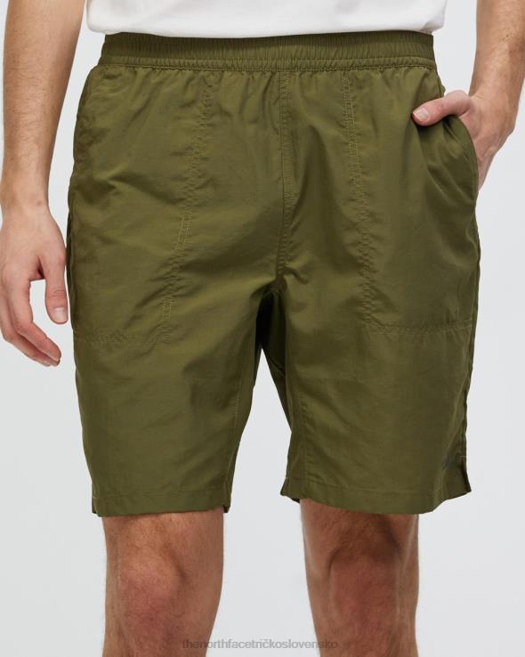 HLH087060 olivovo zelená The North Face natiahnite dobrodružné 7-palcové šortky