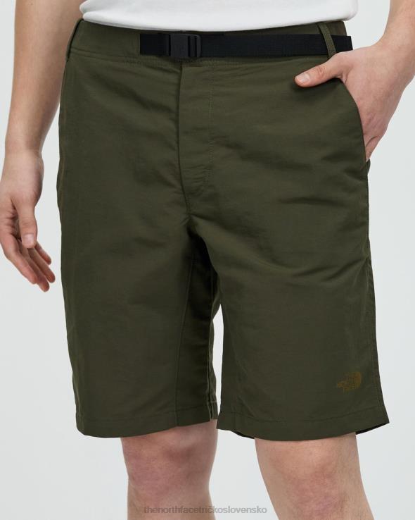 HLH087123 nová taupe zelená The North Face prvoradé trailové šortky