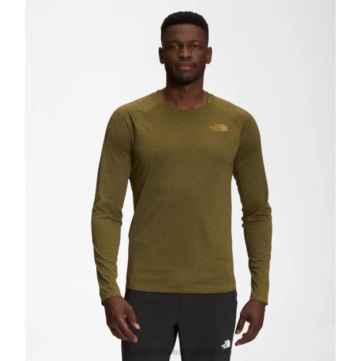 HLH084413 minerálne zlato The North Face muži veľká borovica dlhý rukáv crew