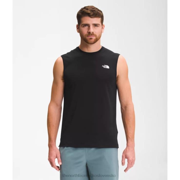 HLH085043 čierna The North Face muži putujú bez rukávov