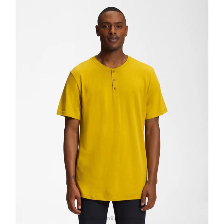 HLH086209 minerálne zlato The North Face pánske terénne krátke rukávy henley