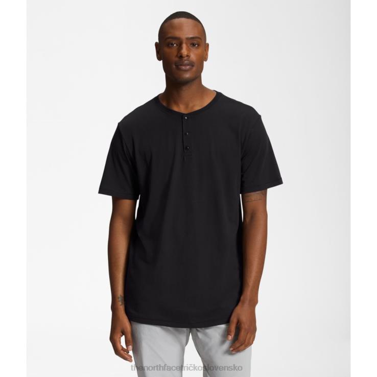 HLH086211 čierna The North Face pánske terénne krátke rukávy henley