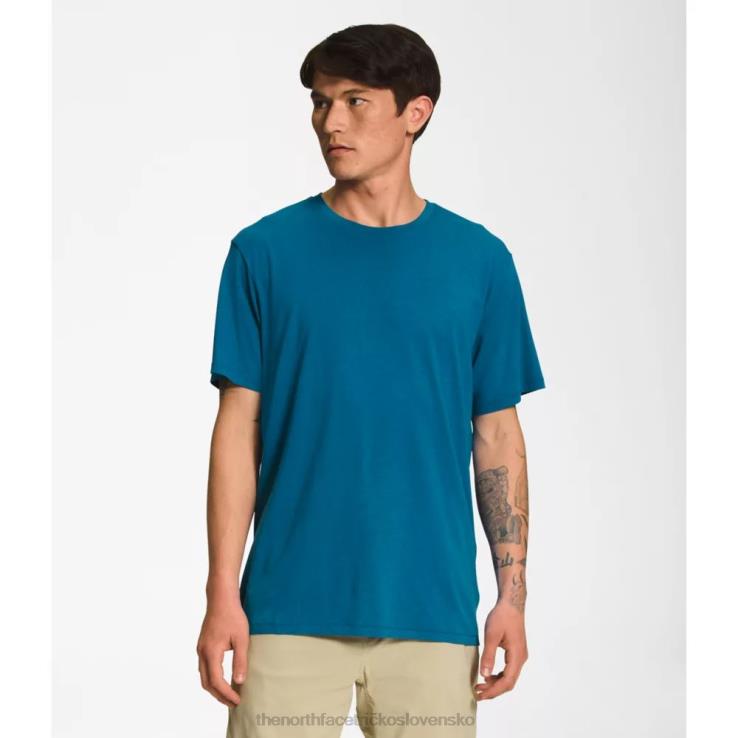 HLH086232 banff blue The North Face pánske tričko s krátkym rukávom do terénu