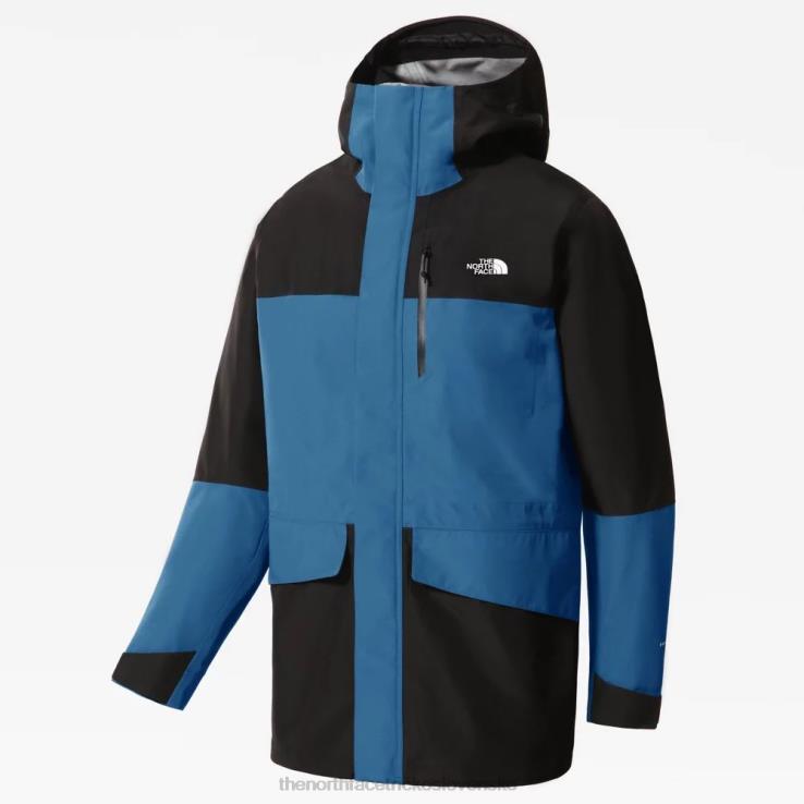 HLH081148 modro-čierna The North Face pánske dryzzle do každého počasia futurelight bunda modrá čierna