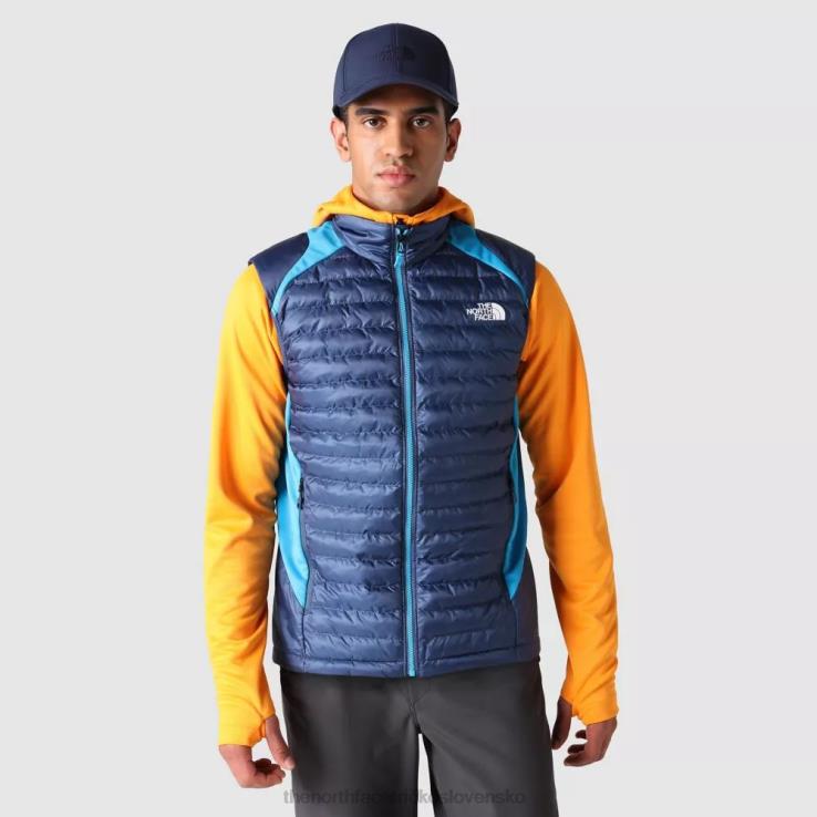 HLH081236 tienisté modré The North Face pánska atletická outdoorová zateplená hybridná vesta