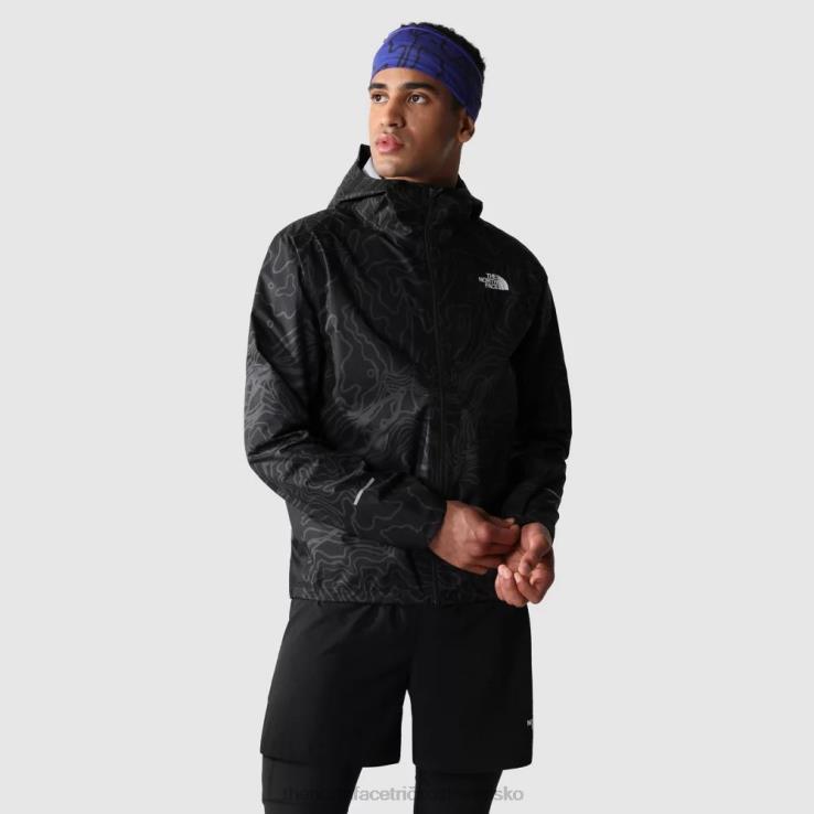 HLH081275 čierna The North Face pánska bunda s potlačou prvého úsvitu