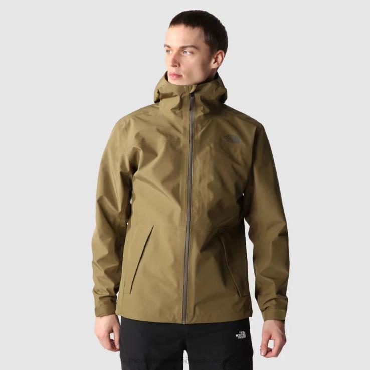 HLH081428 vojenská oliva The North Face pánska bunda dryzzle futurelight