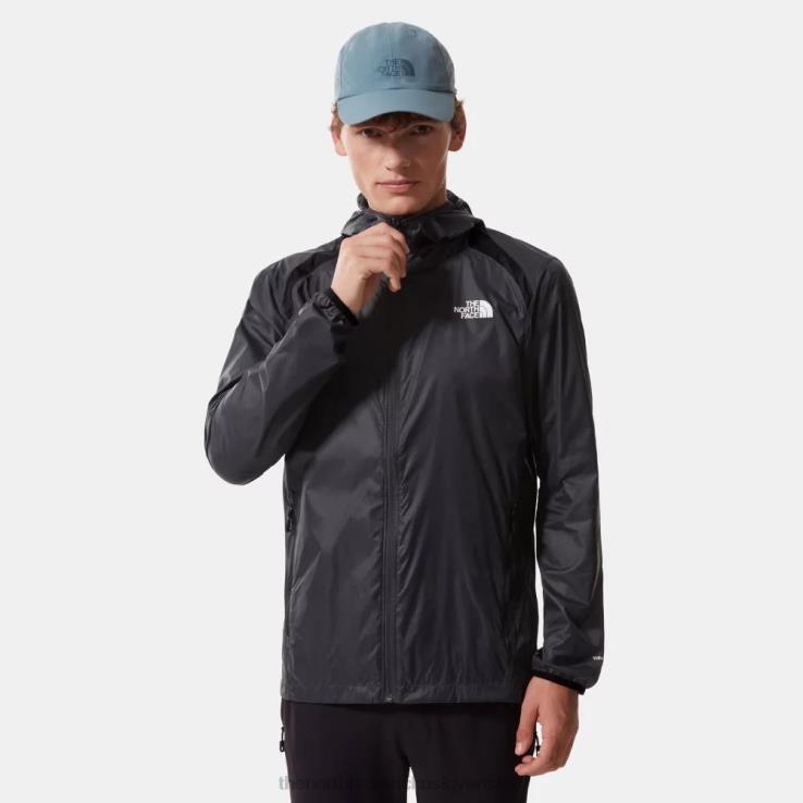 HLH081560 sivá The North Face pánska atletická outdoorová veterná bunda na zips