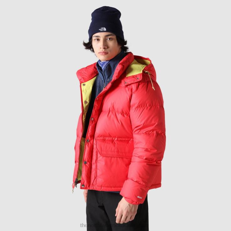 HLH081716 červená The North Face pánska krátka páperová bunda sierra '71