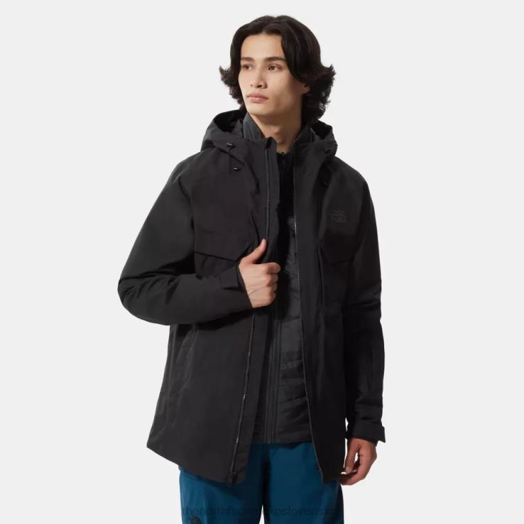HLH08181 čierna The North Face pánsky štvorhlavňový zips v trojklímovej bunde