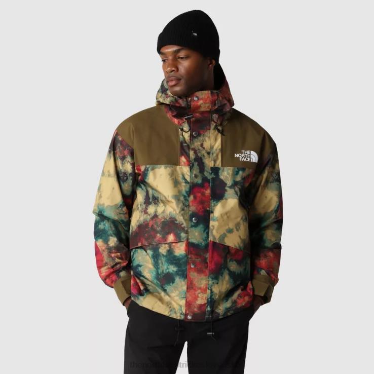 HLH081860 hnedý ľad The North Face pánska retro horská bunda s potlačou '86