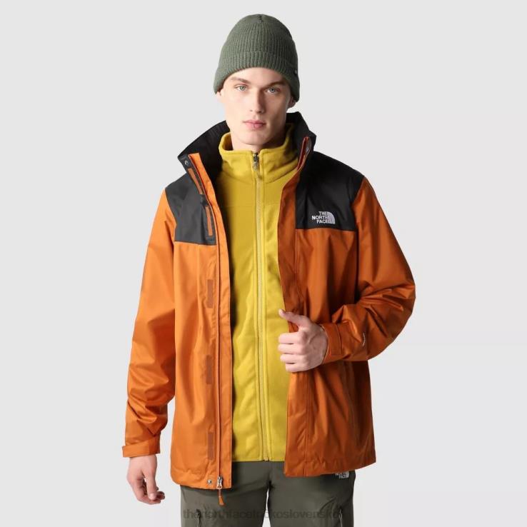 HLH082388 kožená hnedá The North Face men evolve ii triclimate jacket