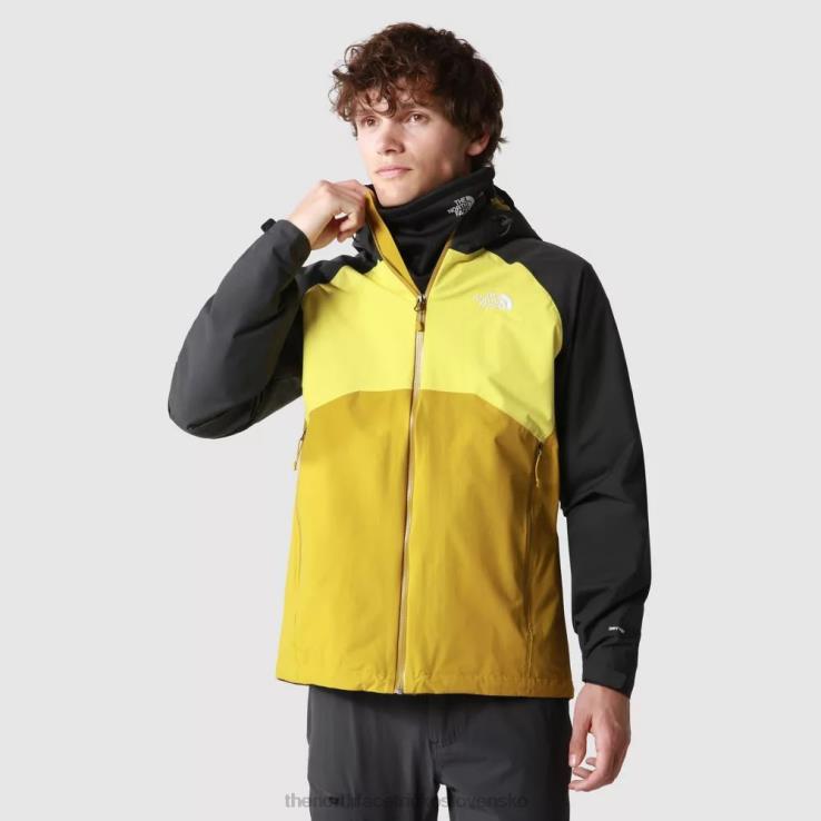 HLH082402 minerálne zlato The North Face pánska bunda stratos s kapucňou