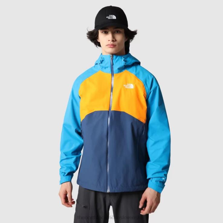 HLH082403 tienisté modré The North Face pánska bunda stratos s kapucňou