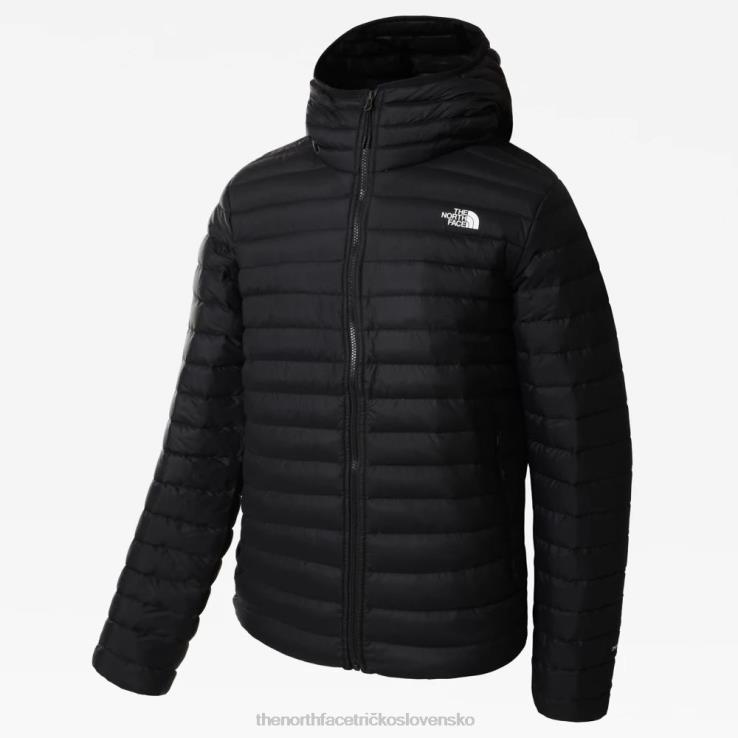 HLH08310 čierna The North Face pánska naťahovacia páperová bunda s kapucňou