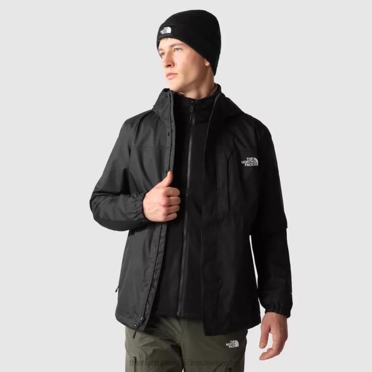 HLH08311 čierna The North Face pánsky zips v trojklímovej bunde
