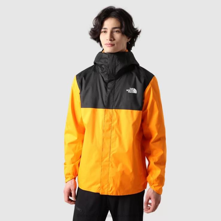 HLH08316 oranžovo-čierna The North Face oranžová čierna pánska questová bunda na zips