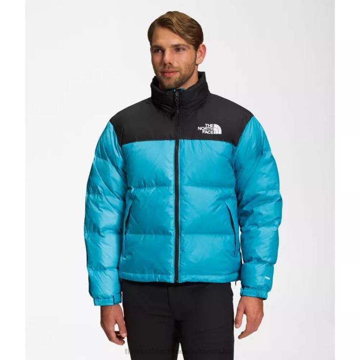 HLH083201 severská modrá The North Face pánska retro nuptse bunda z roku 1996