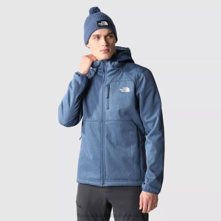 HLH08322 tienisté modré tmavé The North Face pánska softshellová bunda s kapucňou