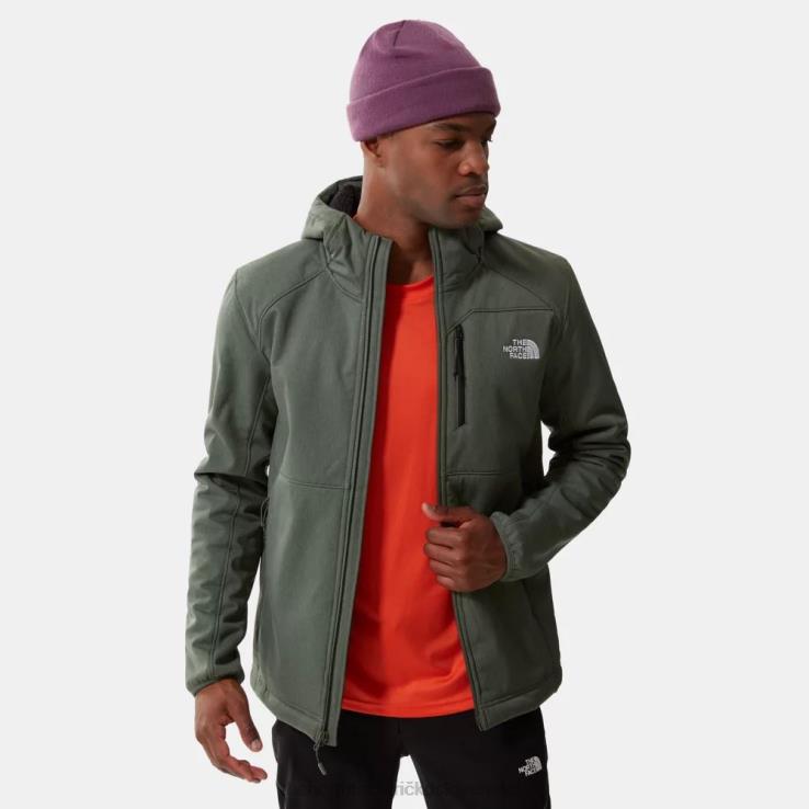HLH08323 tymiánový vres The North Face pánska softshellová bunda s kapucňou