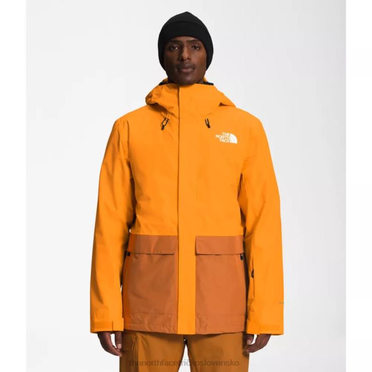 HLH083519 oranžová The North Face pánska trojklima bunda Clement