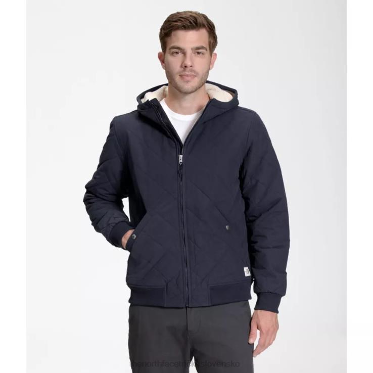 HLH083530 námorníctvo The North Face pánska cuchillo zateplená mikina s kapucňou na zips