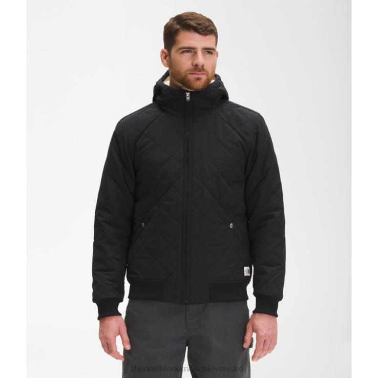 HLH083532 čierna The North Face pánska cuchillo zateplená mikina s kapucňou na zips