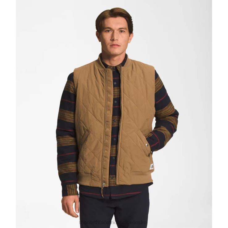 HLH083611 úžitková hnedá The North Face pánska zateplená vesta cuchillo