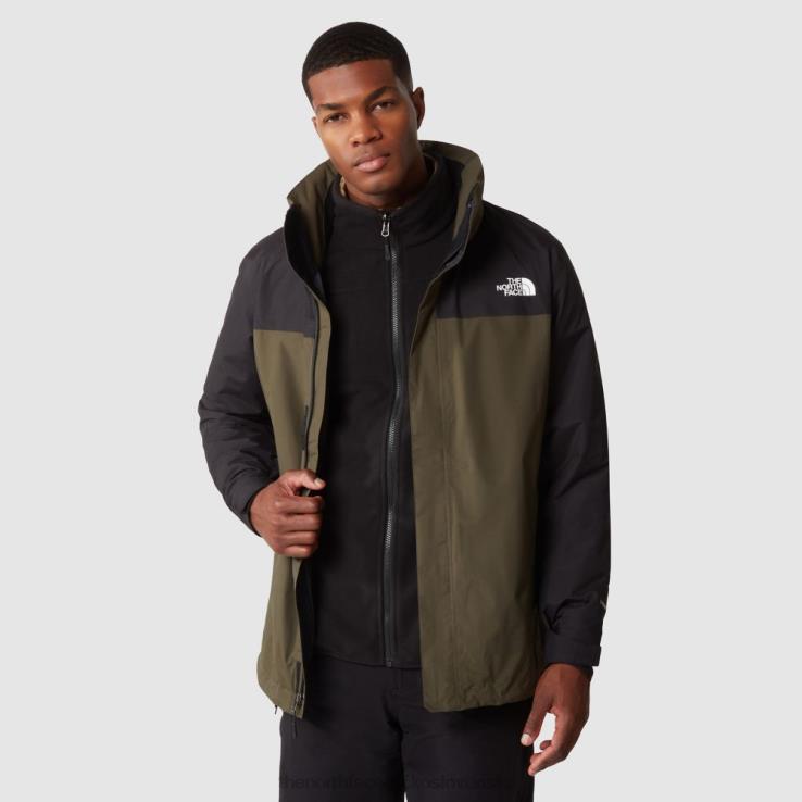 HLH08408 nová taupe zelená The North Face pánska originálna triklimatická bunda