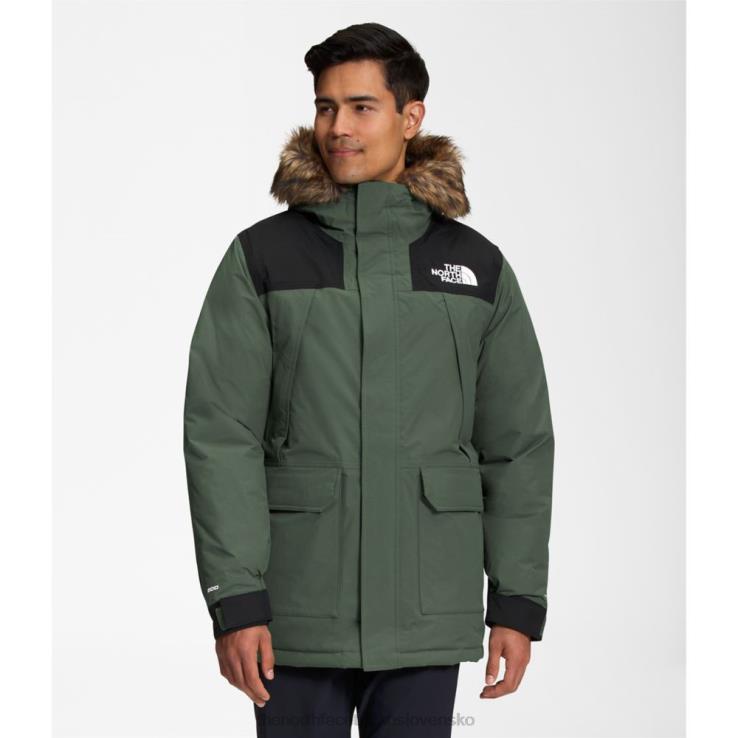 HLH084174 tymiánovo-čierna The North Face pánska mcmurdo parka tymiánová čierna