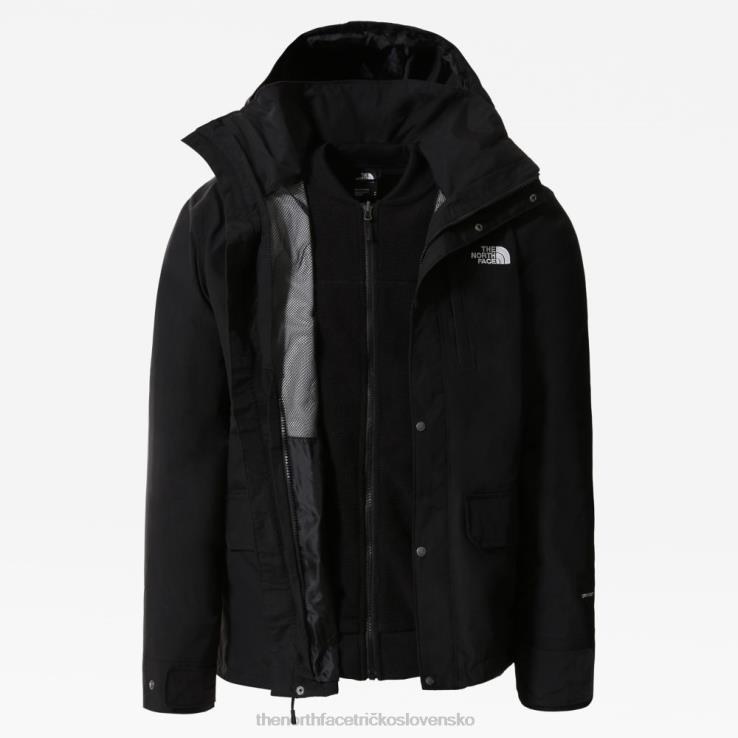HLH08417 čierna The North Face pánska trojklímová bunda pinecroft
