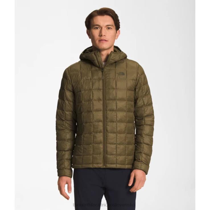 HLH084217 vojenská oliva The North Face pánska termobalová eko mikina s kapucňou 2.0